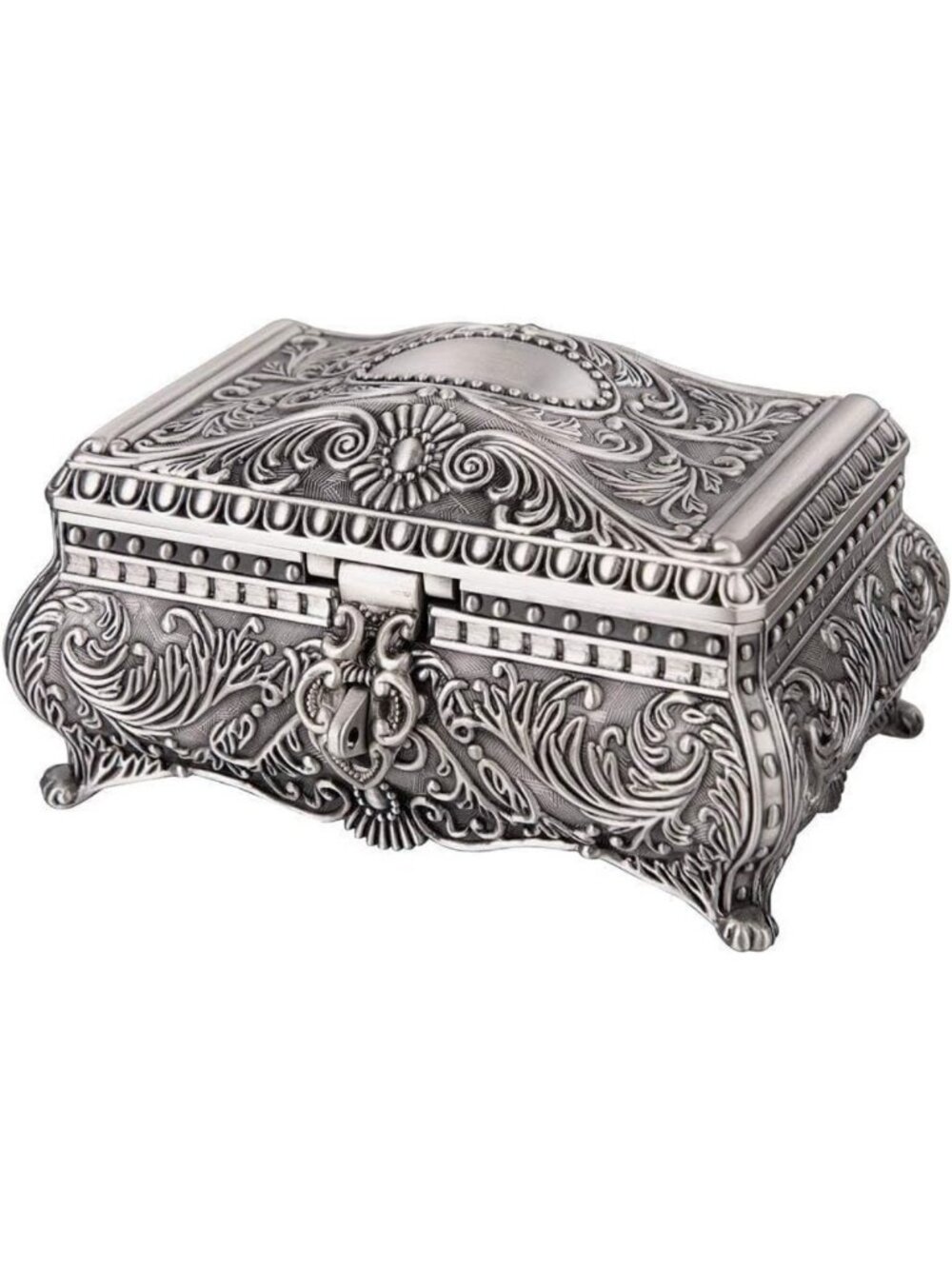 Vintage Jewelry Trinket Box | Earring & Ring Organizer | Decorative Keepsake